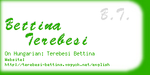 bettina terebesi business card